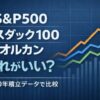 S&P500・ナスダック100・オルカンを20年積立データで比較したイメージ画像